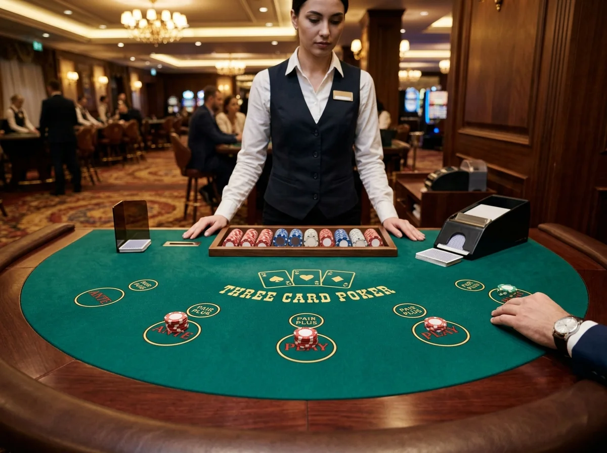 Three Card Poker τραπέζι